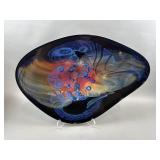 Signed Handblown Art Glass Sculpture / Platter