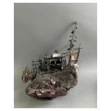1970ï¿½s Brutalist Style Metal & Lava Rock Sculpture