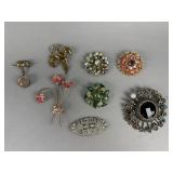 Rhinestone Brooches, Gotham Watch Pin & More