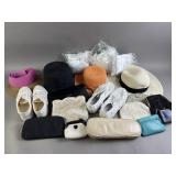 Lot of Womenï¿½s Hats, Clutches, Shoes, & More