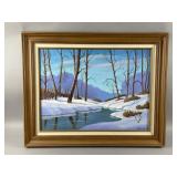 Framed/Signed Oil Painting on Canvas by Berger