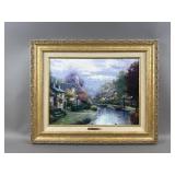 Framed/Signed Lamplight Brooke By Thomas Kinkade