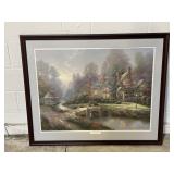Framed/Signed/# Spring Gate by T. Kinkade