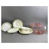 22k Royal China & Pink Depression Glass Lot