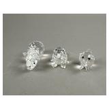 3 Swarovski Crystal Figurines - Rhino & More