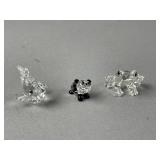 3- Swarovski Crystal Figurines