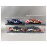 (4) Jeff Gordon 1/24 Scale NASCAR Diecast Cars