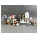Vtg Porcelain Dishes, Figures, & More