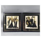 Framed Art Deco Fashion Prints by M.Dauber