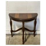 Antq/Vtg Wooden Demilune Side Table