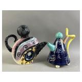 Modernist Decorative Ceramic Pottery Teapots