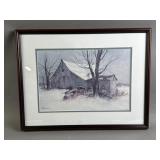 Framed/Signed/# Watercolor Painting