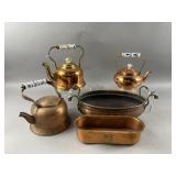 Vintage Copper Tea Kettle and More