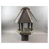 Vintage Wood & Brass Bird Feeder