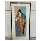 'Lady in Red' Serigraph by Tarkay