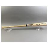 Signed Alan Trammell HOF Wooden Baseball Bat
