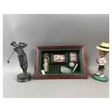Golfing Decor, Metal Statue, Shadow Box & More