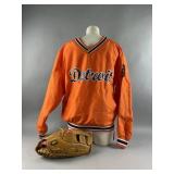 Vintage Rawlings Glove & MLB Detroit Tigers Jacket