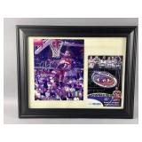Framed/Signed LeBron James 2003-04 Rookie