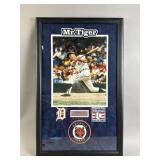 Framed & Signed Al Kaline Photograph