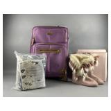 Luggage, Pink Boots and Storage Bags