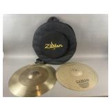 2 Sabian Cymbals & Carrying Case