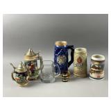Vtg German, Miller, Strohï¿½s Steins & More