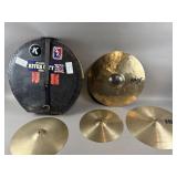 Various Crash Cymbals & Carrying Case, HHX & More