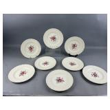 Vintage Spode England Bridal Rose Plates