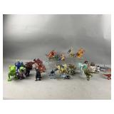 Lot of Toy Dragons, Dinosaurs and More