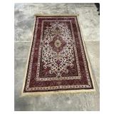 Red & White Indopersian Area Rug