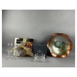 Lot of Crystal Glassware and an Ornate Bowl