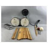 2 Vintage Pearl Syncussion SY-1 Drum Pads & More