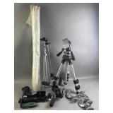 Vtg Bogen Tripod & Studio Equipment Lot