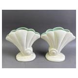 Vtg 1950s Red Wing Art Pottery 892 Vases Pair