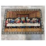 Vintage Italian Wall Tapestry Last Supper