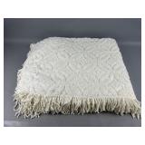 Vintage White Chenille Bedspread