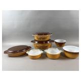 Vintage Pyrex Old Orchard Pattern Dish Set