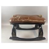 Vintage Egyptian Camel Saddle Rocking Stool