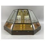 Vintage Hexagonal Ceiling Light Fixture