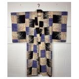 Meisen Ikat Silk, Vintage Japanese Kimono