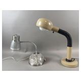 (2) Retro Flexible Goose Neck Lamps