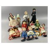 Toy Works Raggedy Ann & Andy Dolls & More Vtg