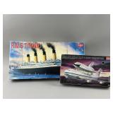 Vtg RMS Titanic & Space Shuttle Model Kits