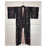 Metallic Brocade Vintage Japanese Silk Kimono