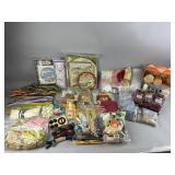 Vintage Crafts Tools, Yarn, Buttons and More