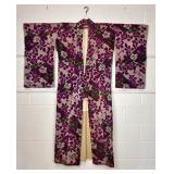Silk Ikat Authentic Vintage Japanese Kimono