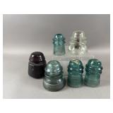 Vintage Glass Electrial Insulators