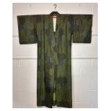 Tsumugi Silk Vintage Japanese Kimono