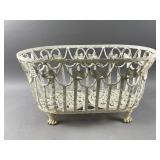 Antique Wrought Iron Footed Garden Planter